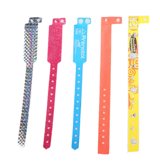 Waterproof PVC Wristband Water Park Bar Hospital