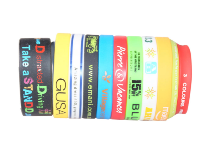 Custom Silicon Wristband Charity Campaign Branded Promotion