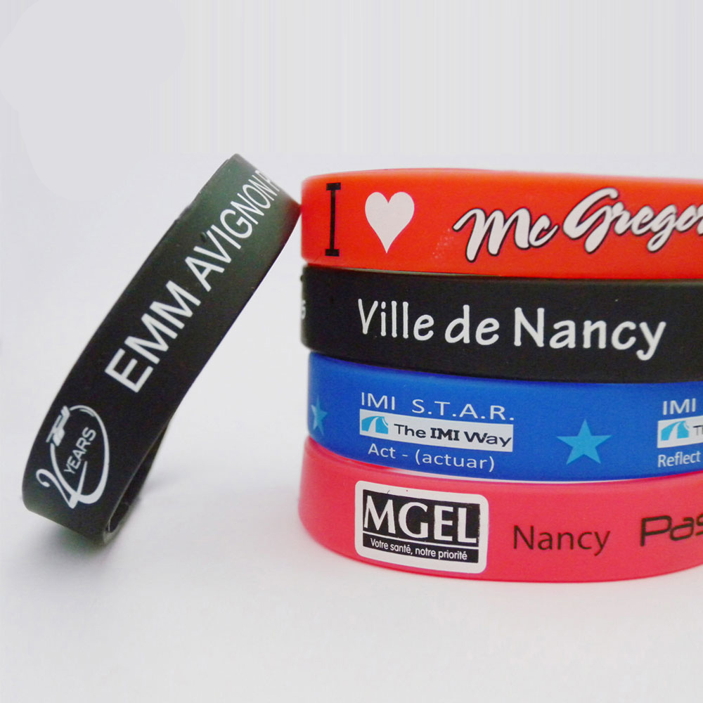 Custom Engraved Silicon Wristband