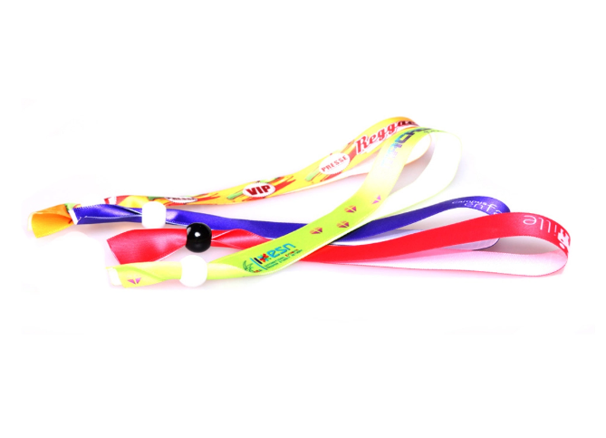 Custom Disposable Satin Wristband Exhibition Brand Promotion