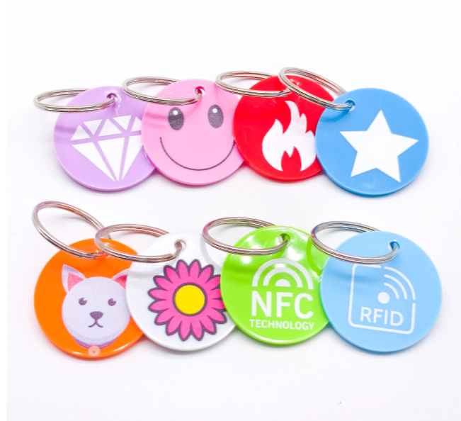 Printed RFID Keychain Community Access Control Payment